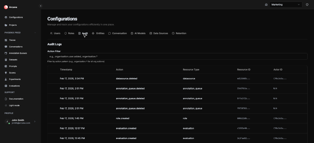 Configurations - Audit
