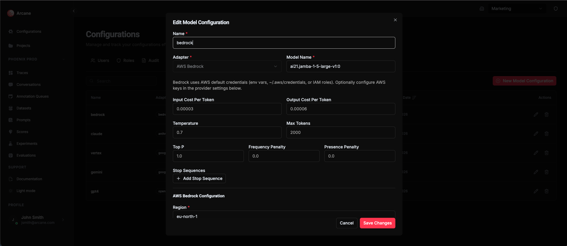 AWS Bedrock Configuration